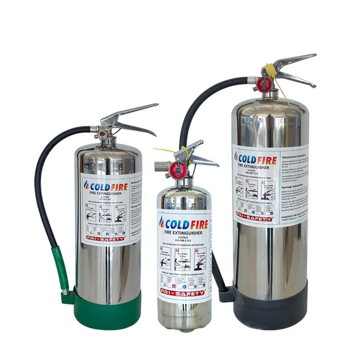 Eco Friendly Coldfire Stainless Steel Lithium Battery Fire Extinguisher