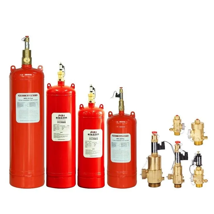 HFC227ea Total Flooding Fire System Activated By Solenoid Valve With Control System